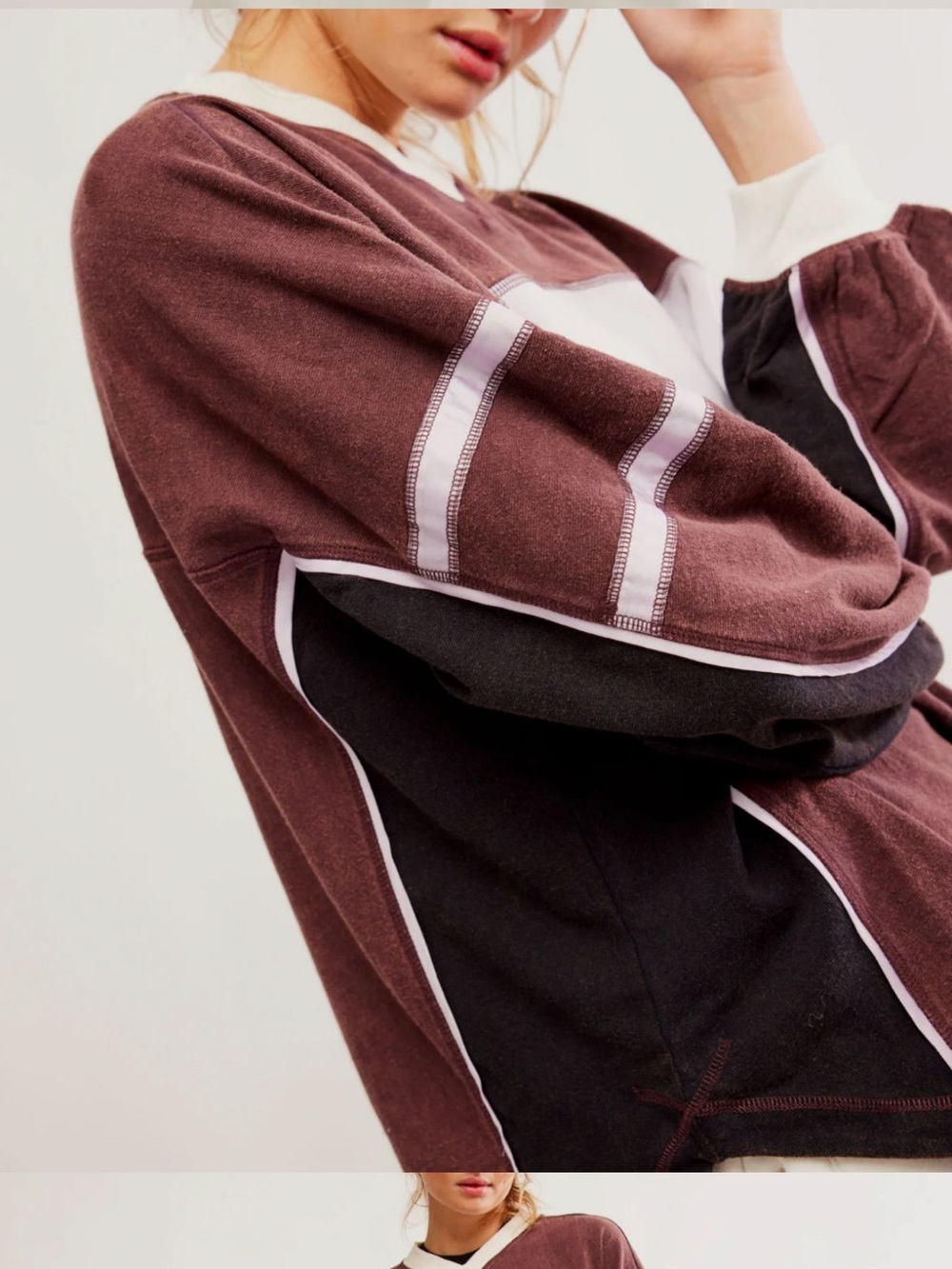 Free People movement Rugby Ready Layer pullover